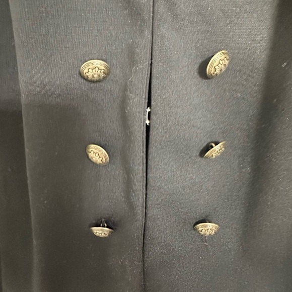 NWOT. XL. Military inspired blazer stretch buttons. Puff sleeve - Picture 10 of 13